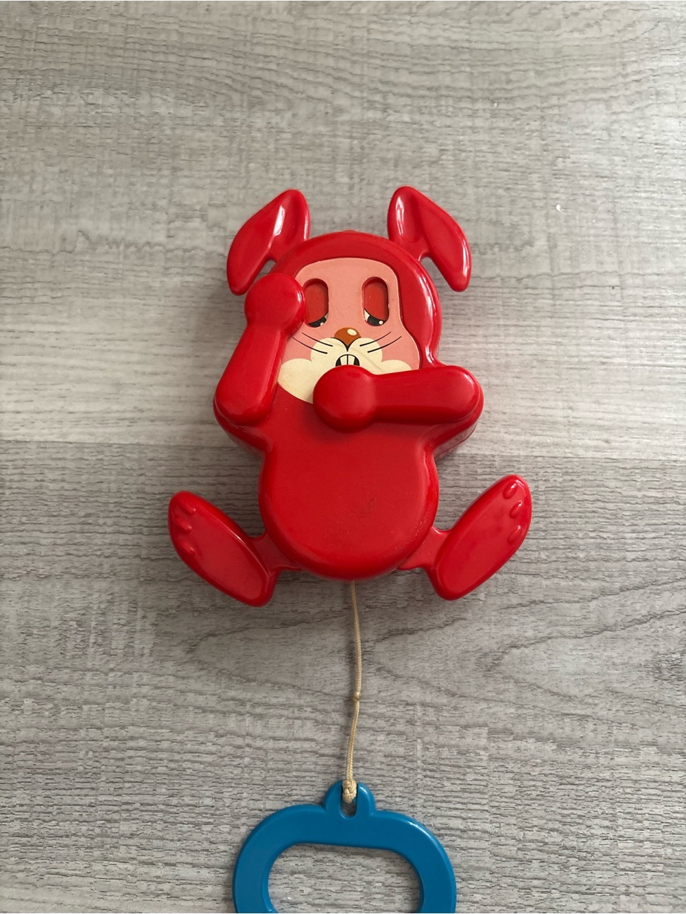 VTG Sleepy Bunny Pullstring Toy 1988 Twinkle Twinkle Song
